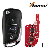 [UK/EU Ship] Xhorse DS Style Wireless Universal Remote Key 3 Buttons XNDS00EN for VVDI Key Tool 5pcs/lot