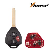 XHORSE XKTO24EN for Toyota Models Right 3 Buttons Triangle Second Generation Wired Remote 5pcs/lot