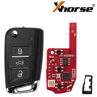 XHORSE XKDM05EN MQB Second Generation for VW Universal Remote Key 3 Buttons 5pcs/lot