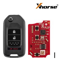 Xhorse XKHO22EN 2nd Generation Wire 2+1 Button for Honda Type 5pcs/lot