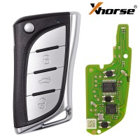 XHORSE XNLEX0EN Lexus Style Wire Remote 3 Buttons for VVDI Key Tool 5pcs/Lot
