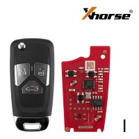 5pcs/lot XHORSE XKAU21EN Second Generation Universal Remote Key AUD.I Style 3 Buttons