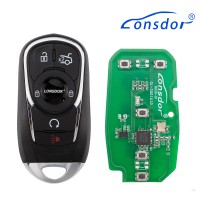 LONSDOR BU30-04 Remote Key 5 Buttons Supports ID46 ID49 ID4A 315MHz 433.92MHz for Buick