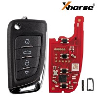 XHORSE XKM800EN Universal Flip Remote Key 4 Buttons Knife Style 5pcs/lot
