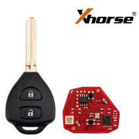 XHORSE XKTO25EN for Toyota Models 2 Buttons Triangle Second Generation Wired Remote 5pcs/lot
