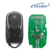 LONSDOR BU30-01 Remote Key 3 Buttons Supports ID46 ID49 ID4A 315MHz 433.92MHz for Buick