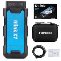 TOPDON RLink X7 J2534 Software-free Hardware Supports D-PDU, J2534, and DoIP Protocols