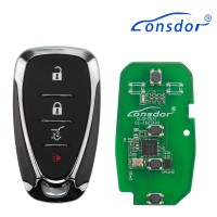 LONSDOR CL30-05 Remote Key 4 Buttons Supports ID46 ID49 ID4A 315MHz 433.92MHz for Chevrolet