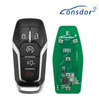LONSDOR FO3H Series Smart Key FO3H-17 Supports ID46 ID49 High Frequency 902/868MHZ 5 Buttons for Ford