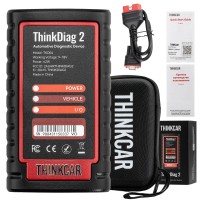 [EU Ship] THINKCAR Thinkdiag 2 All System Bidirectional Control for iOS & Android, Bluetooth with CAN-FD, AutoVIN 15+ Reset Functions, ECU Coding