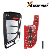 5Pcs/lot XHORSE XEKF30EN Knife II Style with Super Chip Second Generation Universal Remote Key (XT57B - Foldable 4-Button)