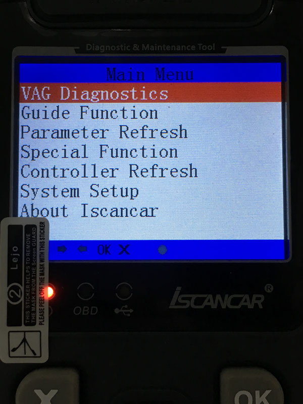 Iscancar VAG MM-007 diagnostics