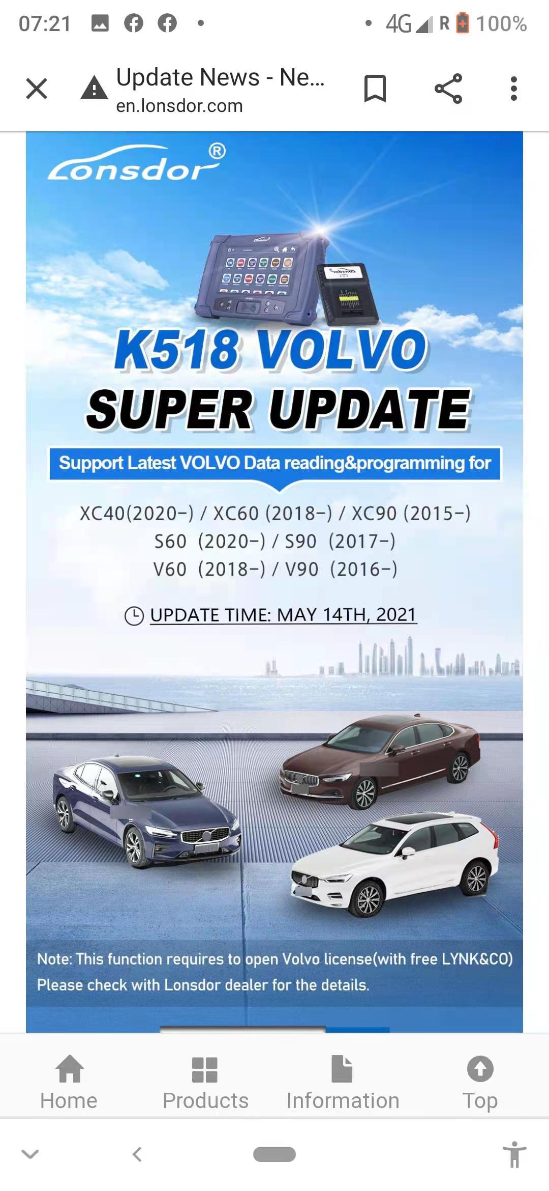 vovlo super update 