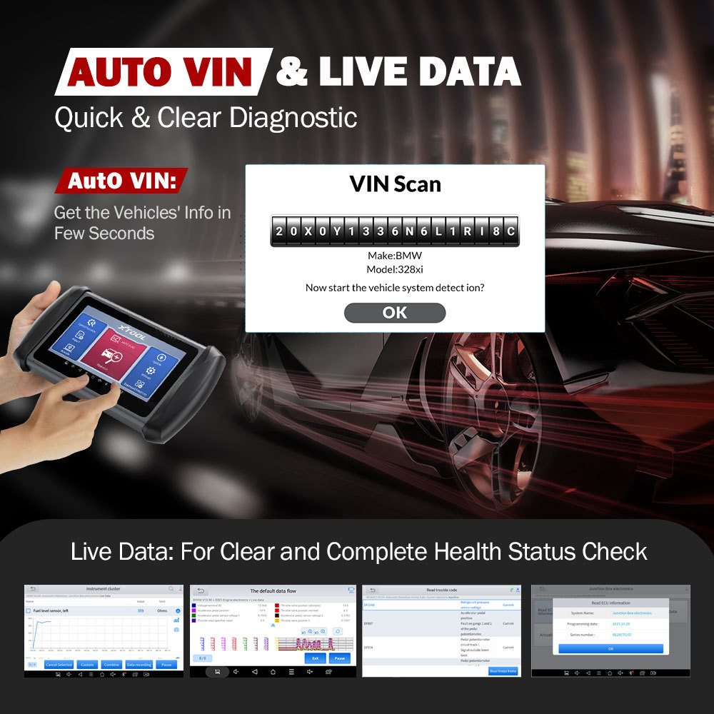 XTOOL InPlus IP616 auto vin
