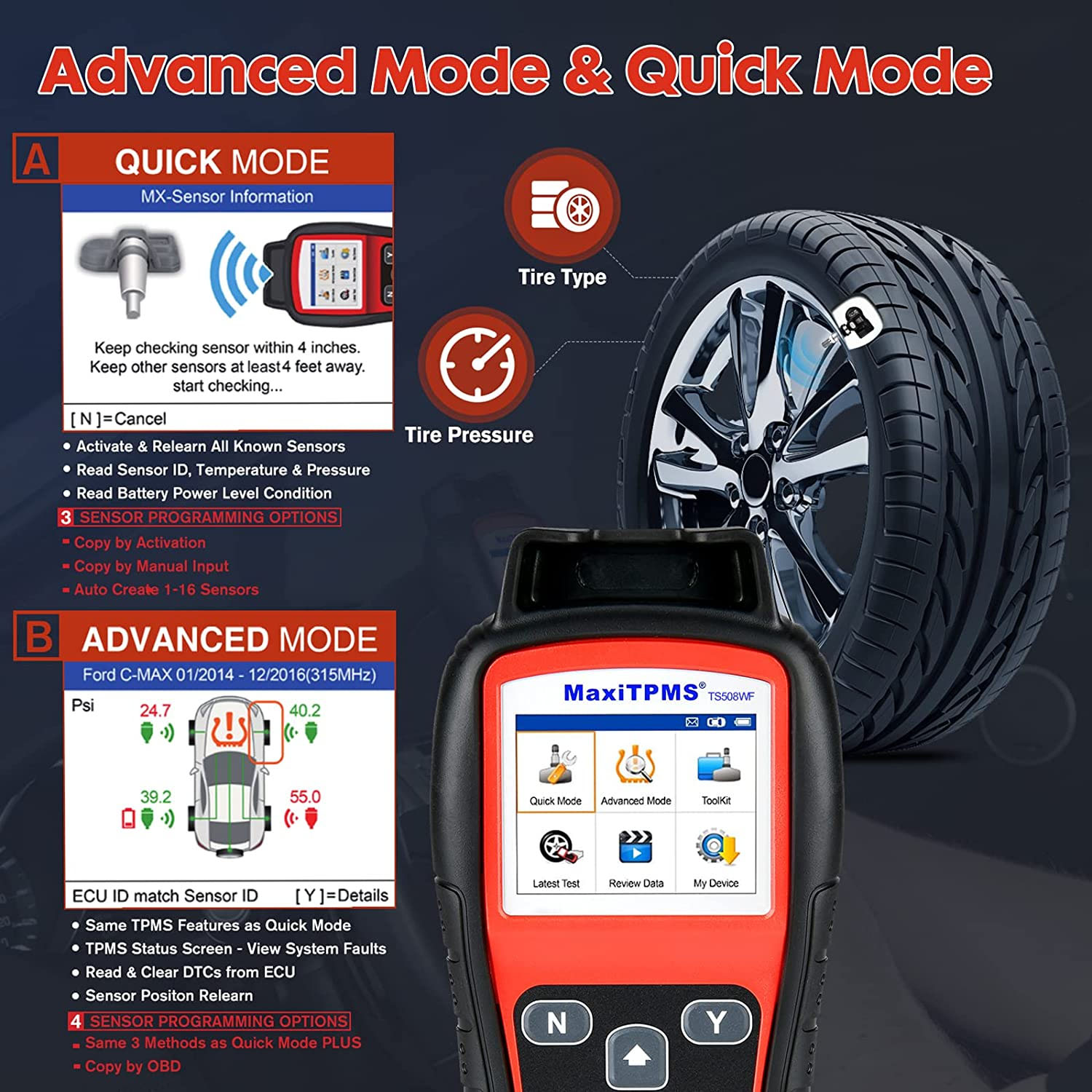 autel maxitpms ts508wf functions 03