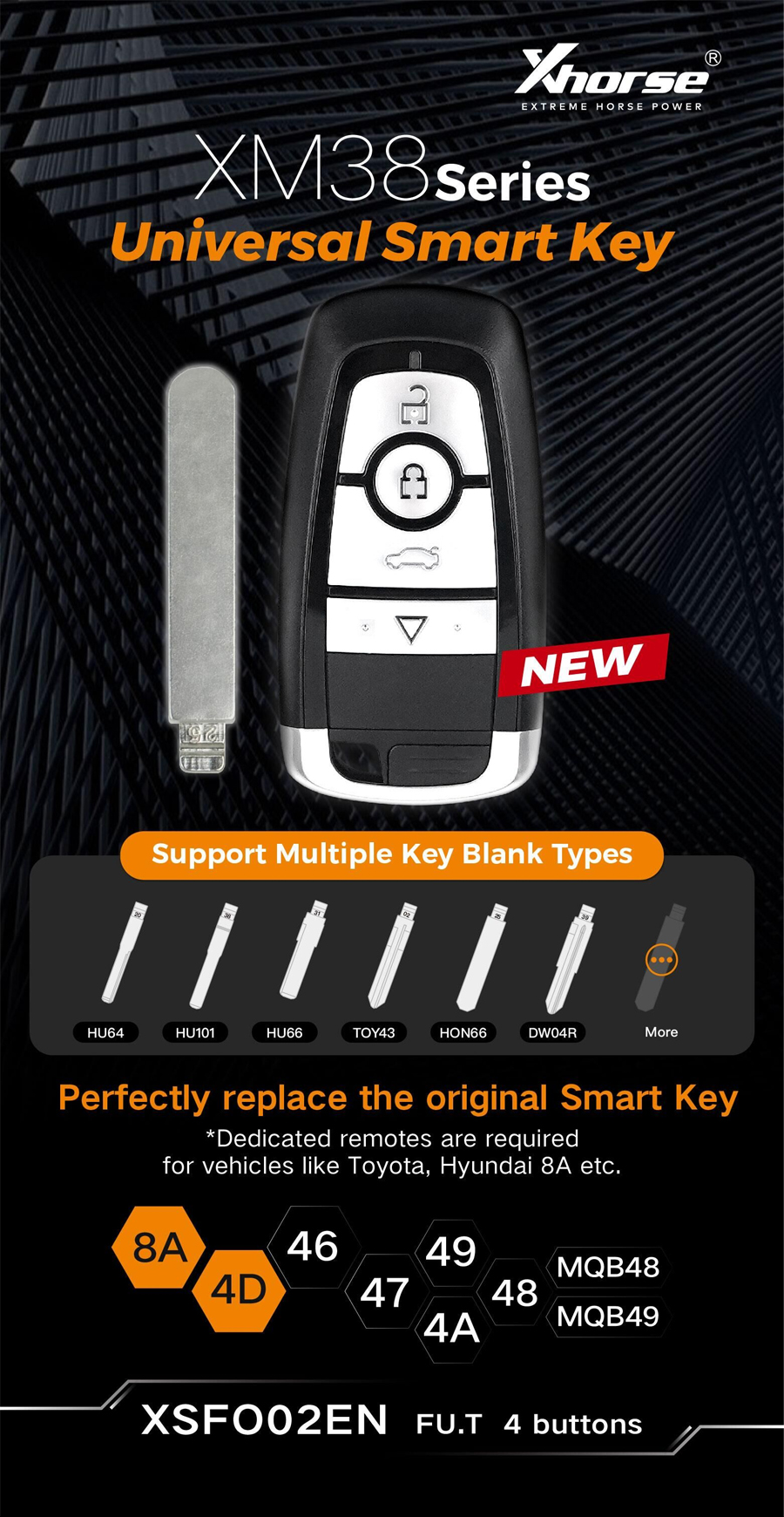 XM38 Series Universal Smart Key