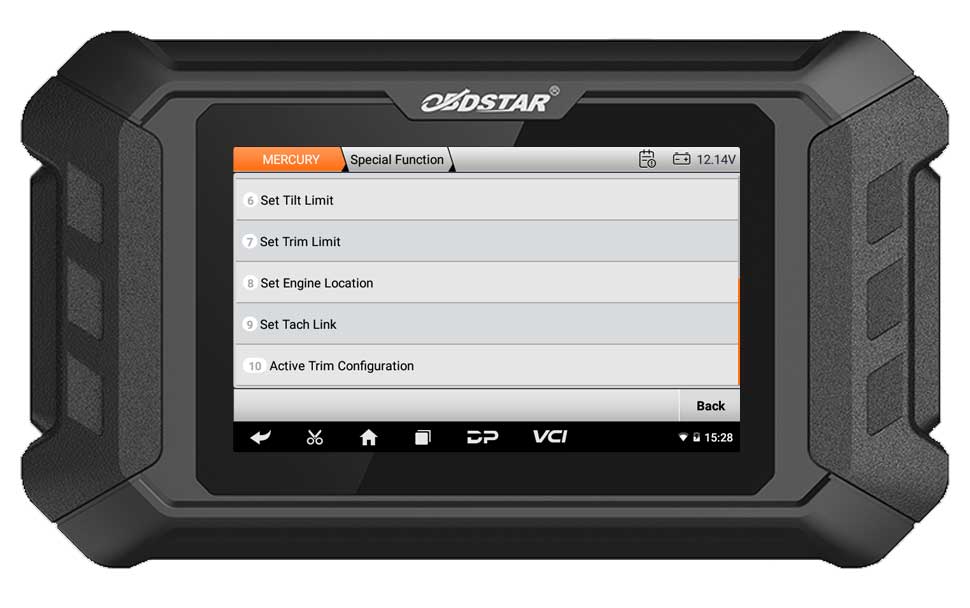 iScan MERCURY MARINE Function Display