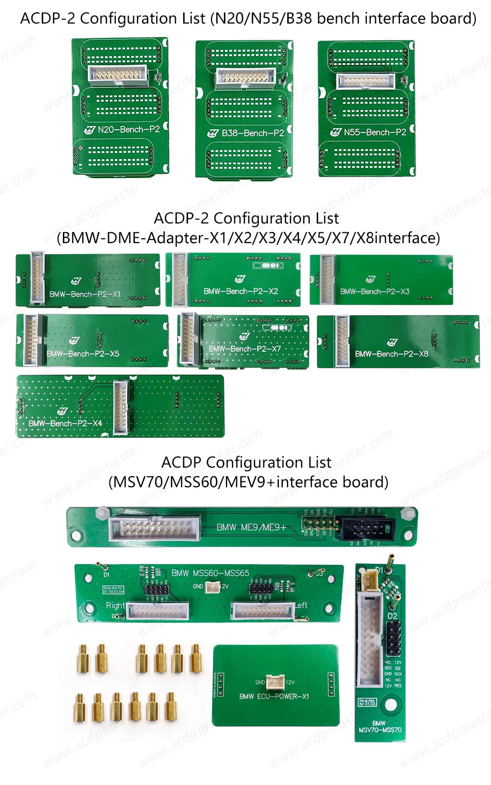  Yanhua Mini ACDP2 ECU Package for BMW 6