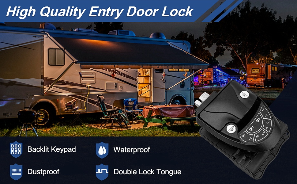 How to Reset a New Code for RV Keyless Entry Door Lock 2 