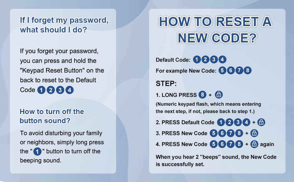 How to Reset a New Code for RV Keyless Entry Door Lock