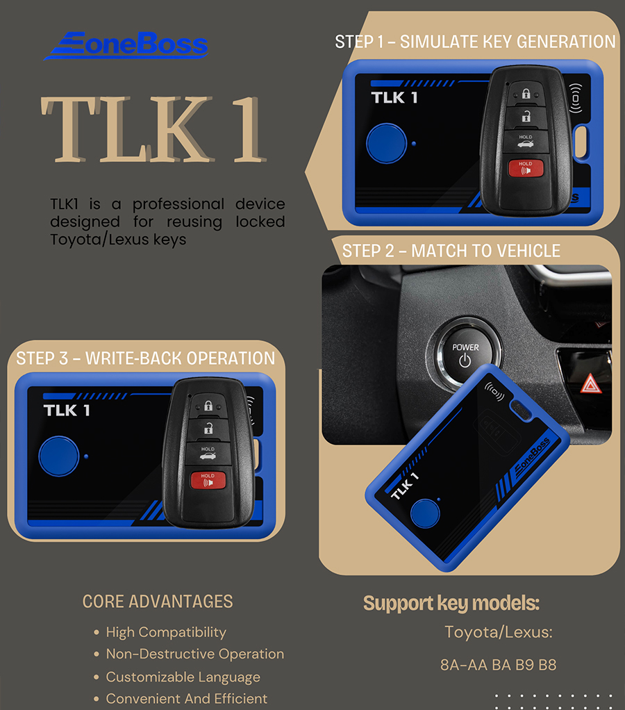 EONEBOSS TLK 1 toyota unlock device