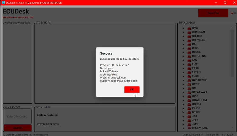 ECUDesk HP+ version 1