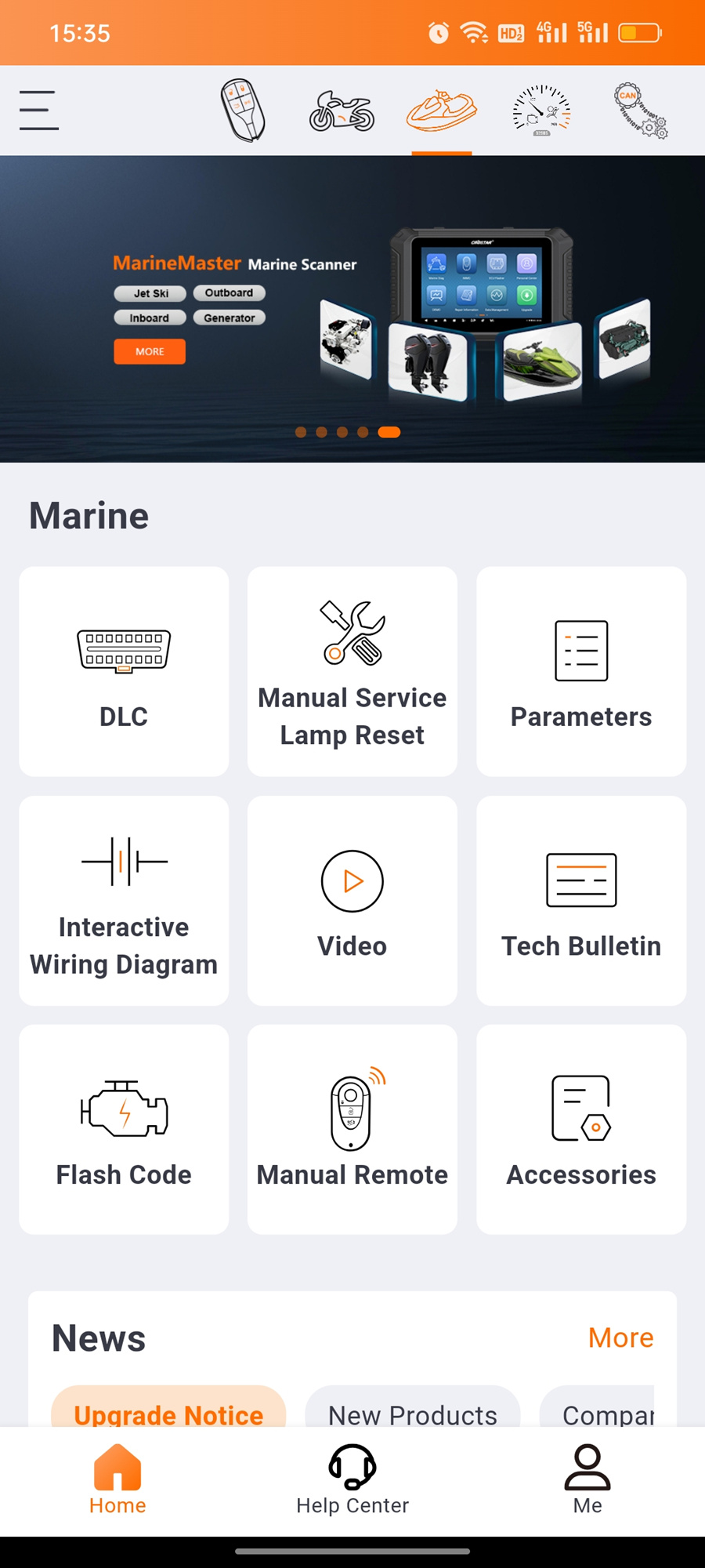 ISCAN PRO INDMAR (MARINE) ISCAN PRO INDMAR (MARINE) Function Display From OBDSTAR Mobile App 1