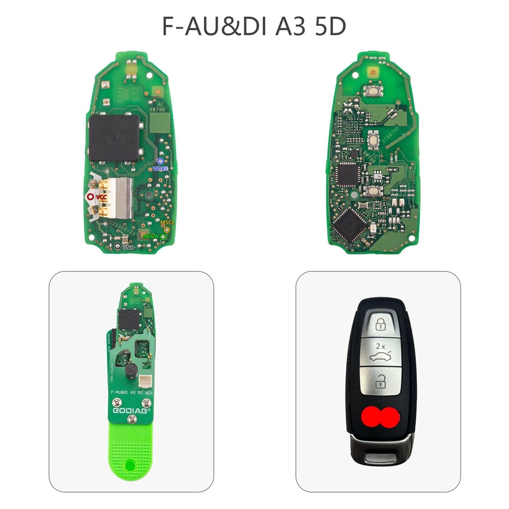 Audi 5D Key pinout