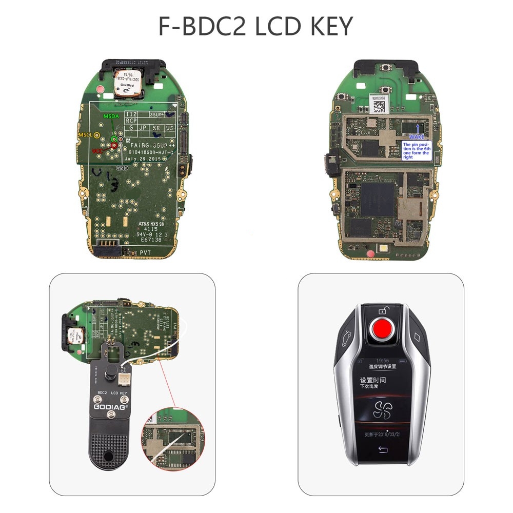 BMW BDC2 LCD Key pinout