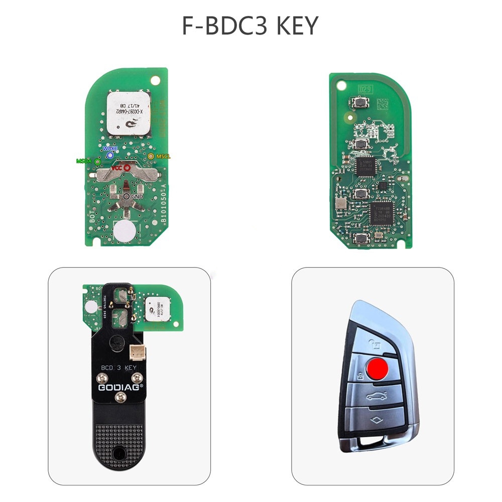 BMW BDC3 Key pinout