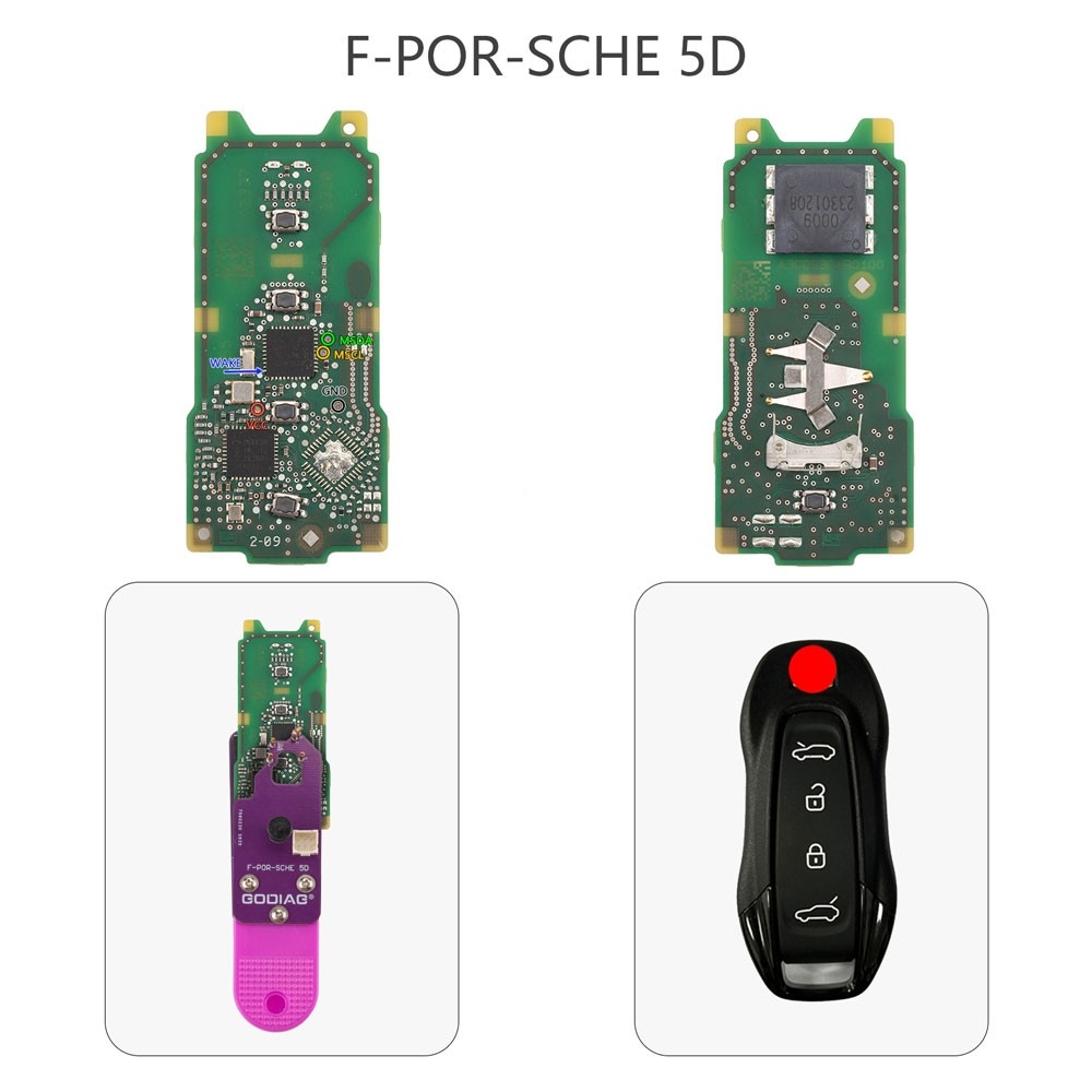 Porsche 5D Key pinout