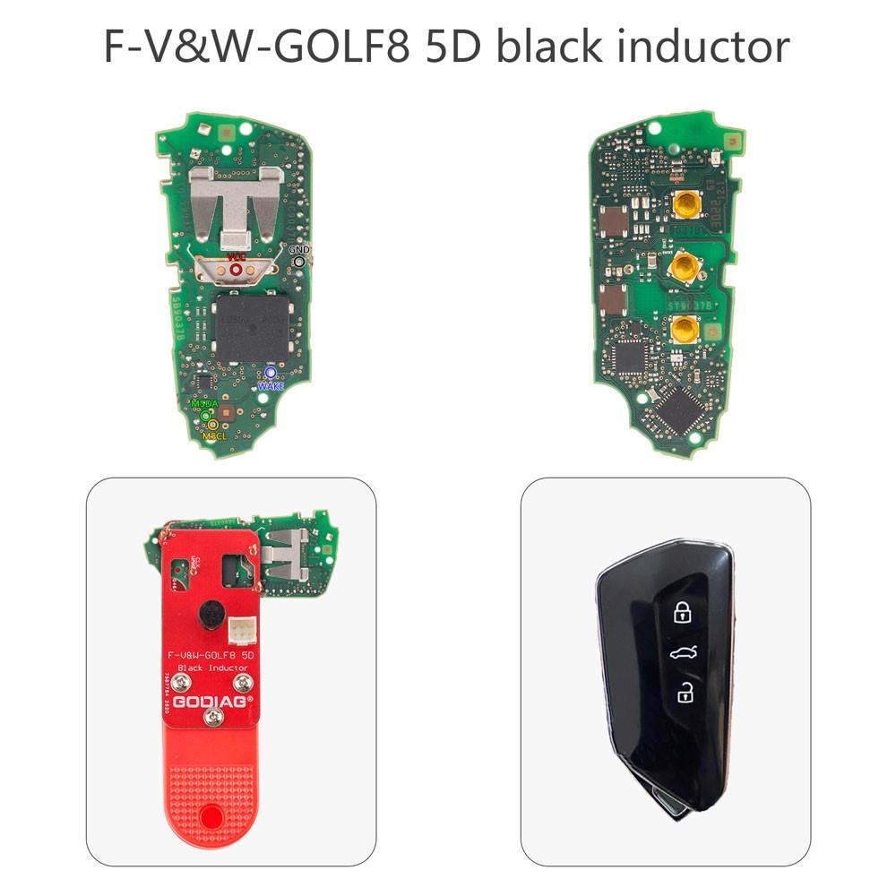 VW Golf 8 5D black inductor