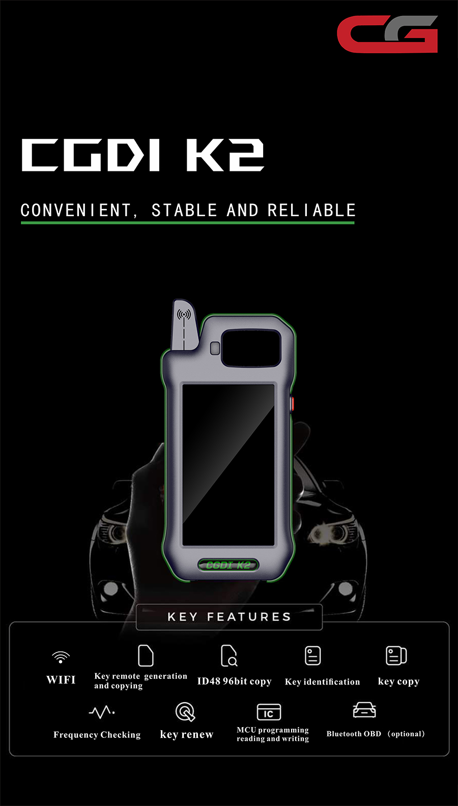 CGDI K2 Support BMW BDC2 BDC3 Key Programming